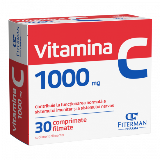 Vitamina C, 1000 mg, 30 comprimate, Fiterman