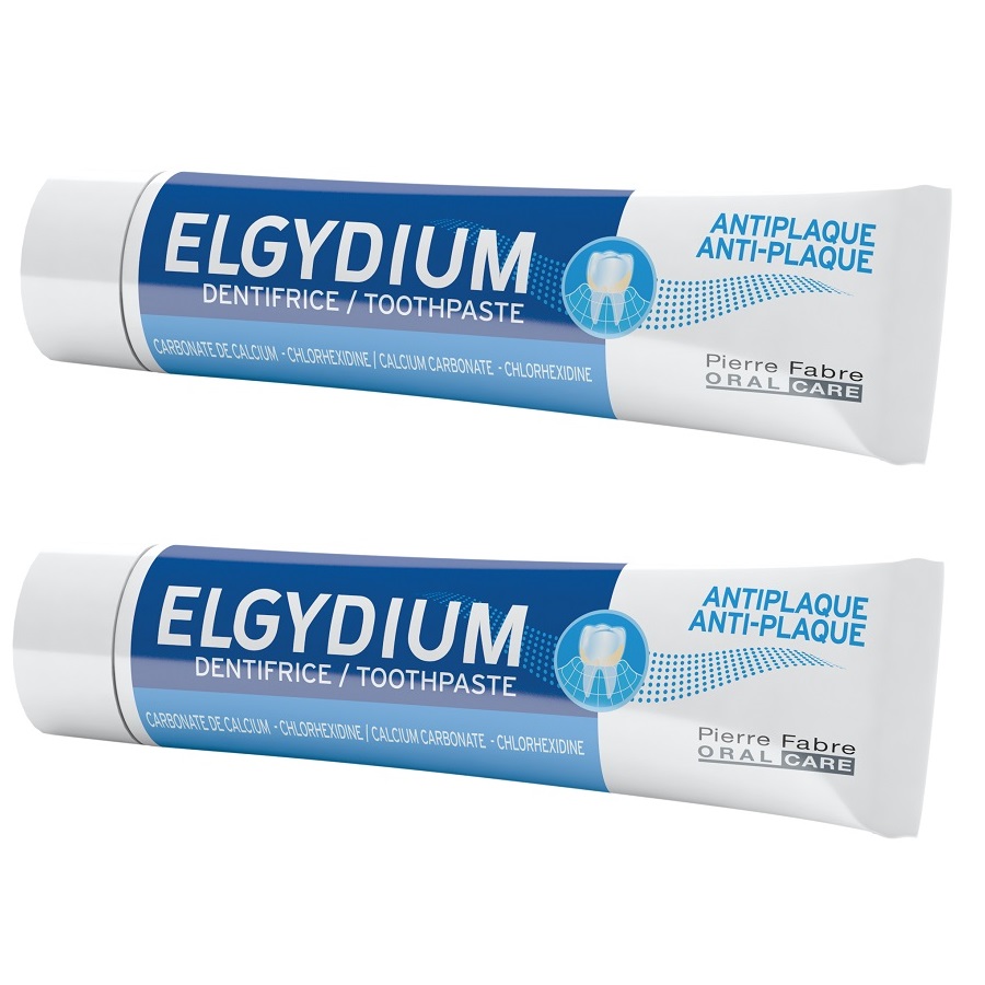 Pachet pasta de dinti antiplaca, 75 + 75 ml, Elgydium
