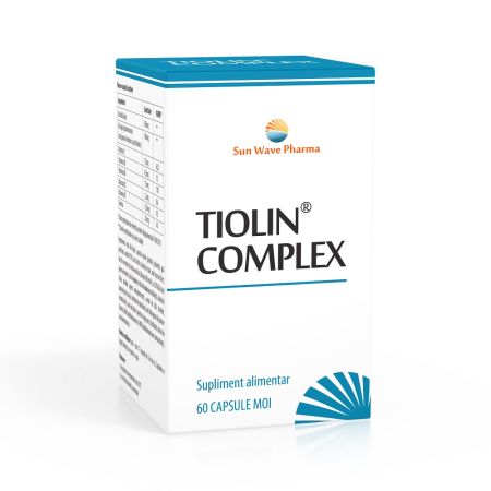 Tiolin Complex acid alfa-lipoic, 60 cps, Sun Wave Pharma