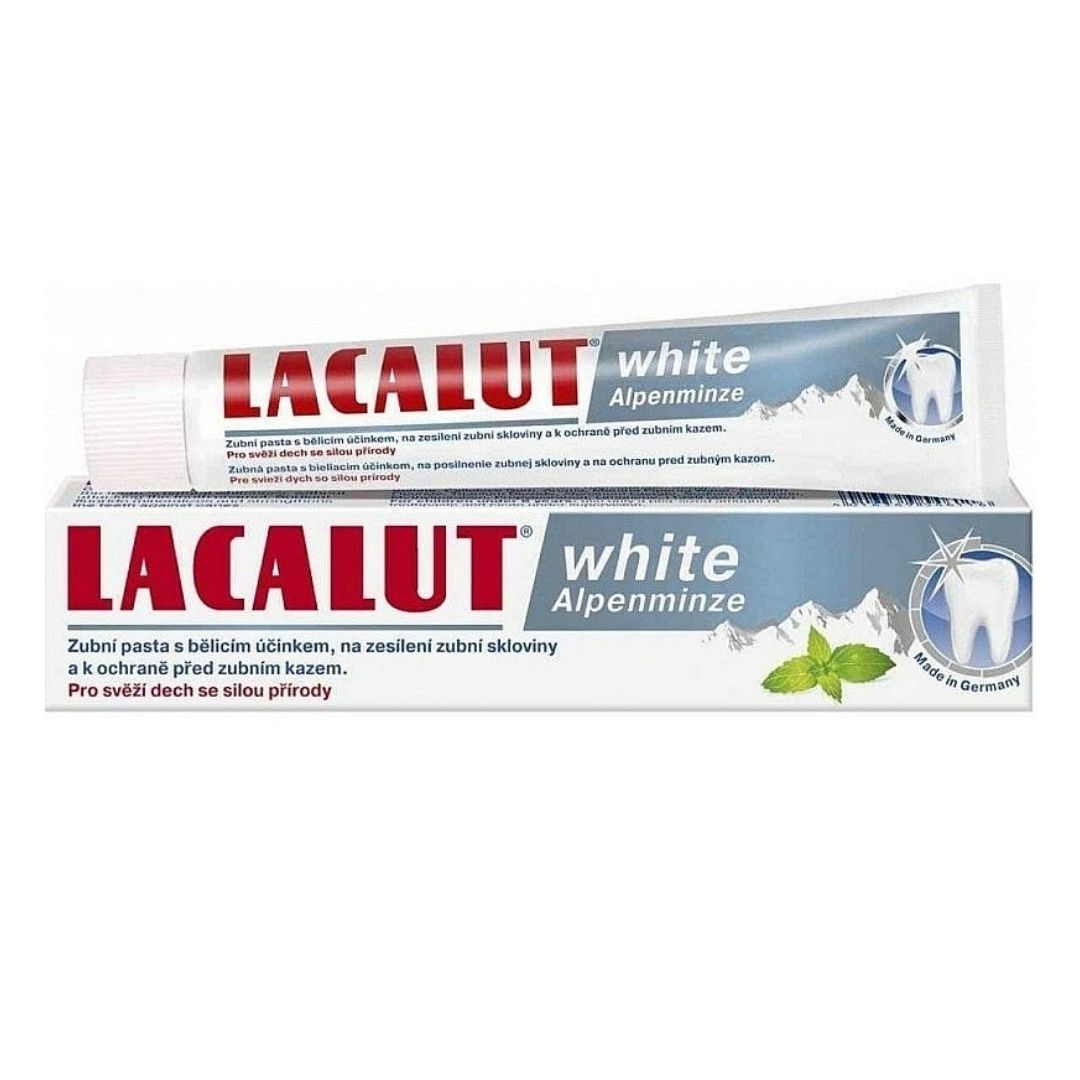 Pasta de dinti medicinala White Alpenminze, 75 ml, Lacalut 