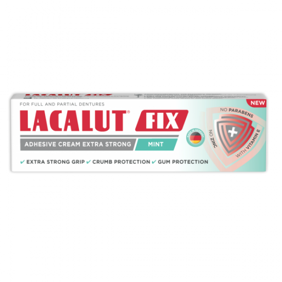 Crema adeziva Lacalut Fix Mint, 40 g, Lacalut