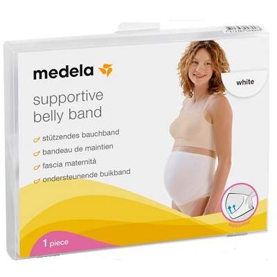 Centura abdominala elastica de sustinere pentru perioada prenatala, marimea M, Medela