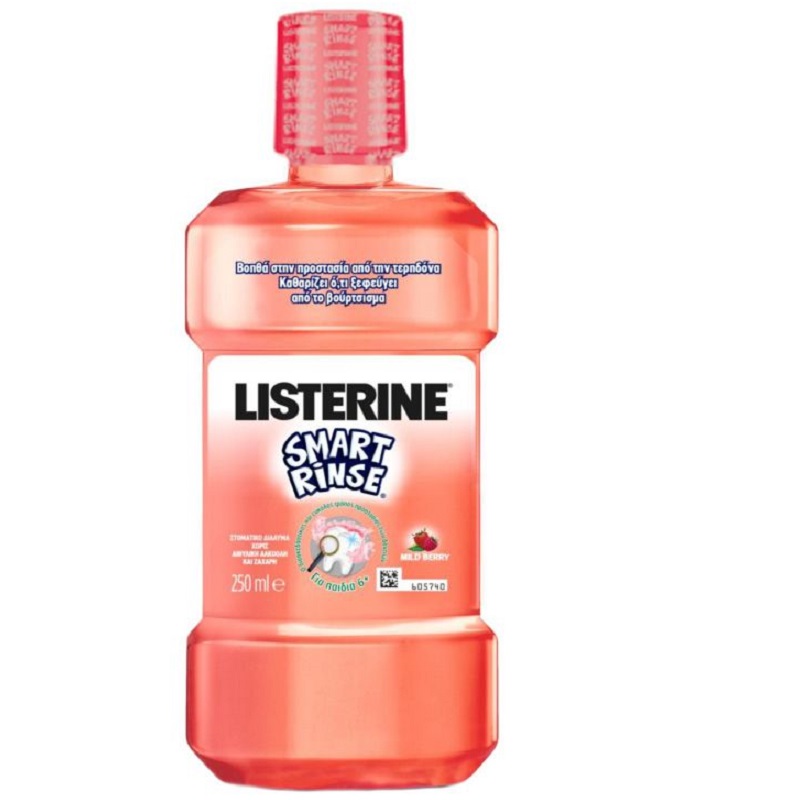 Apa de gura Listerine pentru copii, Smart Rinse, 250 ml, Johnson&Johnson