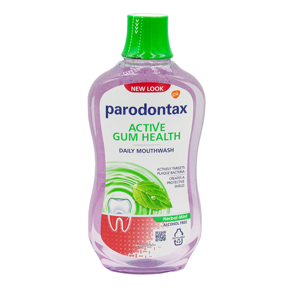 Apa de gura Active Gum Health Herbal Mint, 500 ml, Parodontax