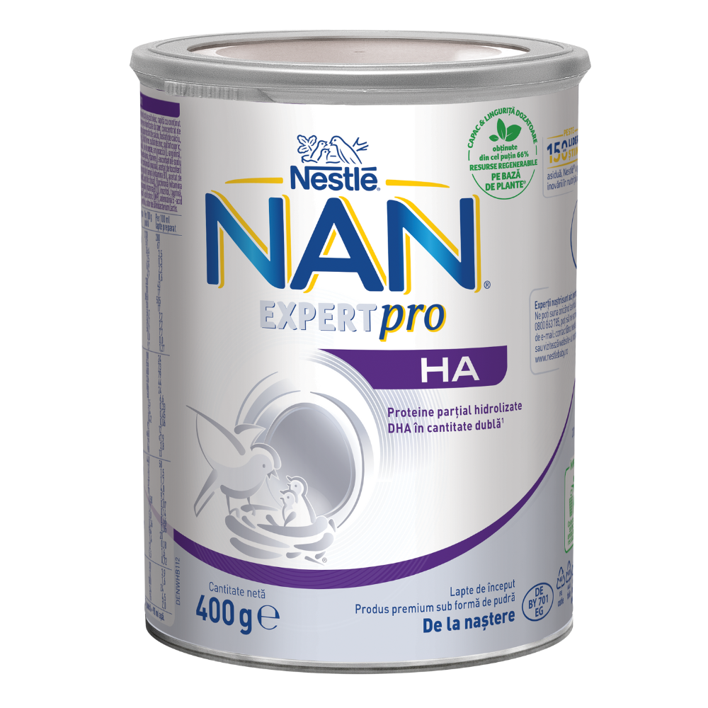 Formula de lapte praf Nan Expertpro HA, +0 luni, 400 g, Nestle
