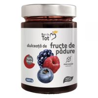 Dulceata naturala din fructe de padure fara zahar Bun de Tot, 360 g, Dacia Plant