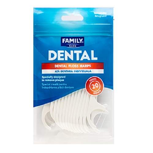 Ata dentara pentru adulti Dental, 20 buc, Family Care