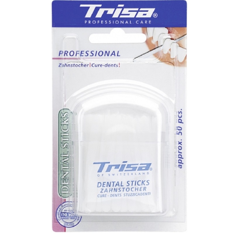 Scobitori dentare din plastic, 50 buc, Trisa