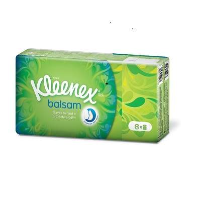 Batiste igienice Balsam, 8 pachete, Kleenex