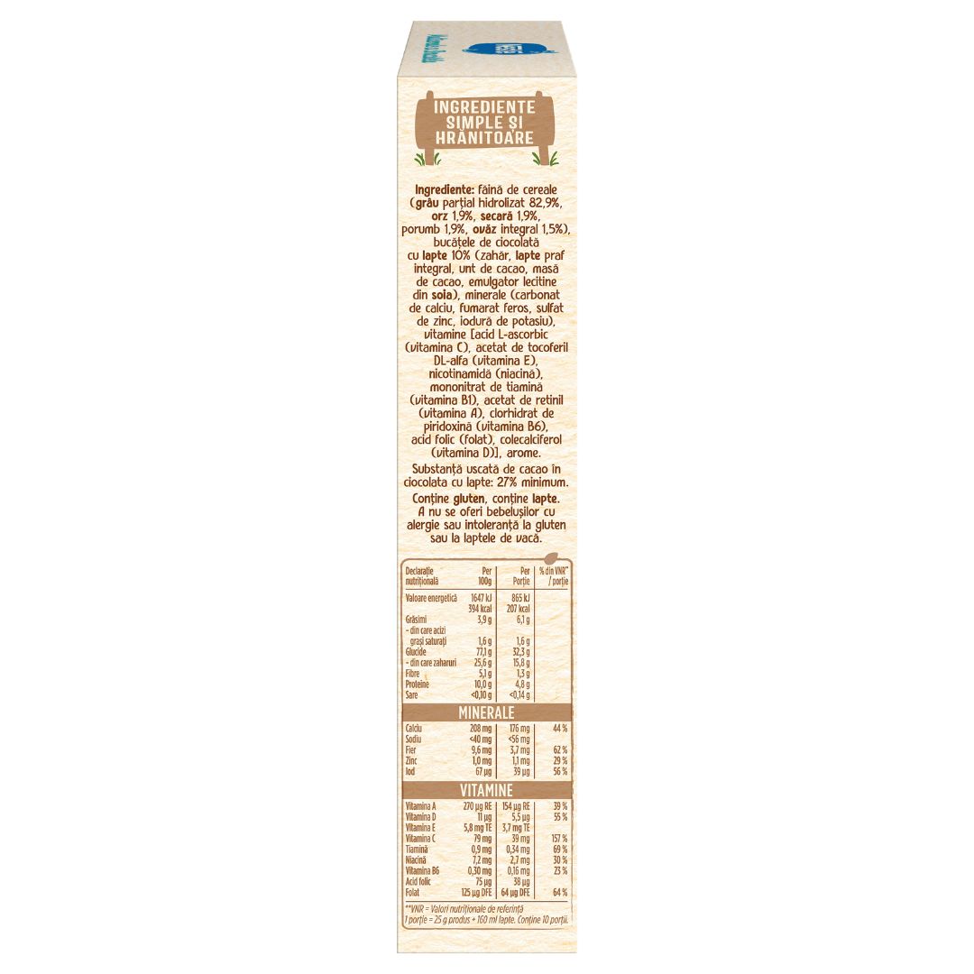 Multicereale cu Stracciatella Infant Cereals, +18 luni, 250 g, Nestle 534292