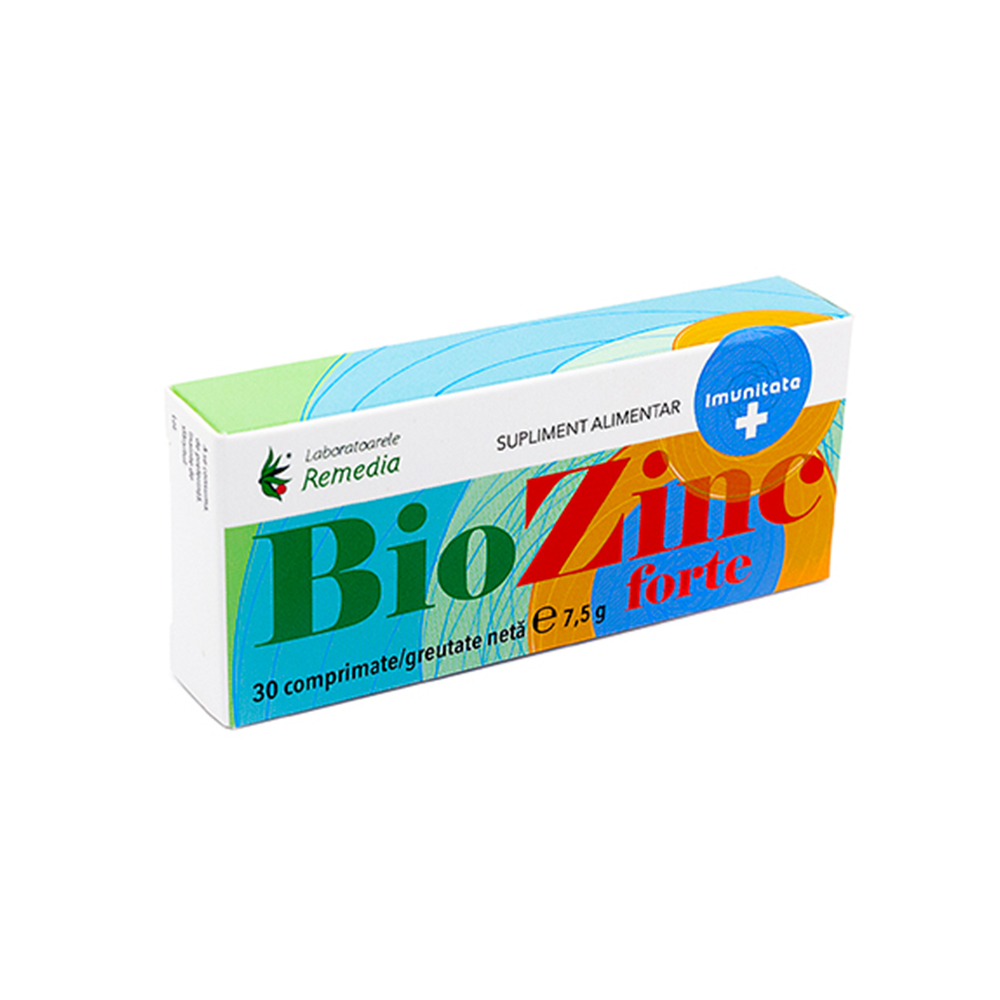 BioZinc Forte, 30 comprimate, Remedia