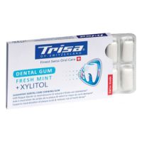 Guma dentara Fresh Mint+ Xylitol, 12buc, Trisa