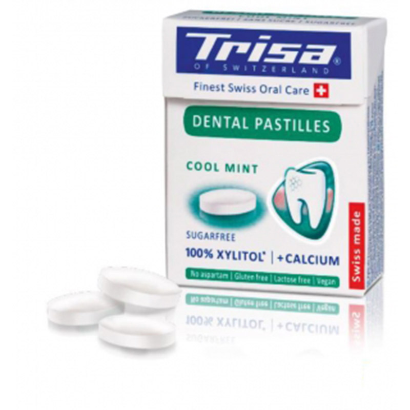 Pastile dentare Cool Mint+Xylitol, 25g, Trisa