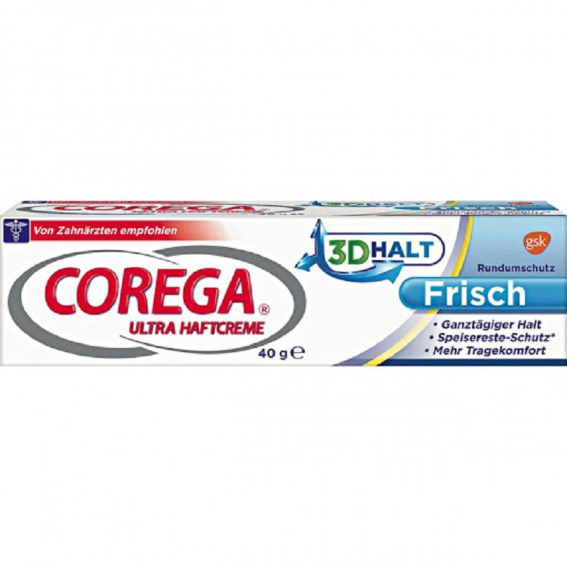 Crema adeziva pentru proteza dentara Respiratie Proaspata Corega, 40 g, Gsk