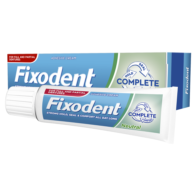 Crema adeziva pentru proteza dentara, Fixodent Complete Neutral, 47 g, P&G