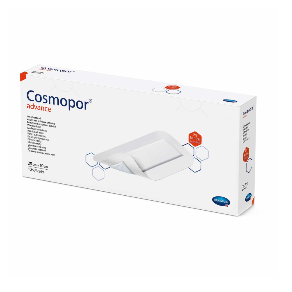 Plasturi sterili autoadezivi Cosmopor Advance, 25x10cm, 10 bucati, Hartmann