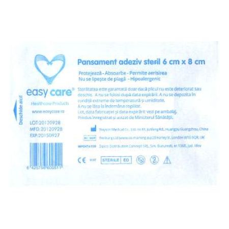 Pansament adeziv steril cu tampon absorbant