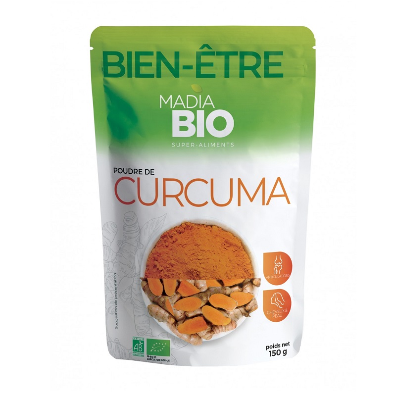Pudra de Curcuma(Turmeric), 150 gr, Madia Bio