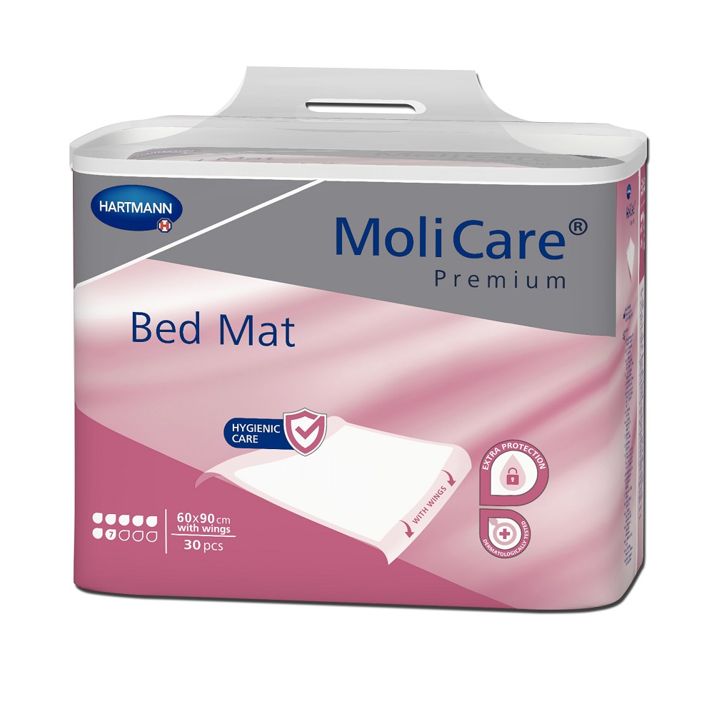 Aleze Bed Mat 7 picaturi MoliCare Premium, 60 x 90 cm, 30 bucati, Hartmann