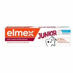 Pasta de dinti Anti Caries Professional Junior, 6-12 ani, 75 ml, Elmex