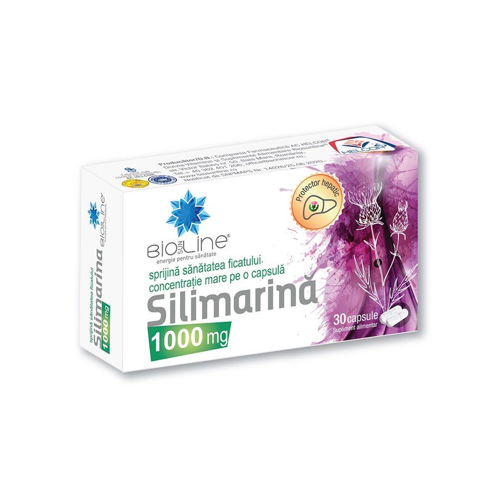 Silimarina, 1000 mg, 30 capsule, BioSunLine