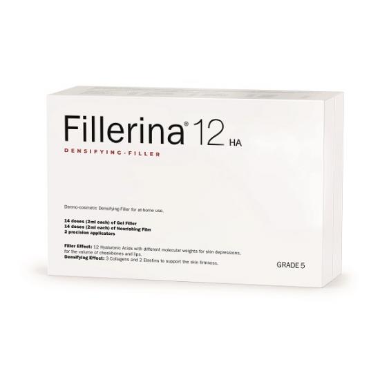 Tratament intensiv cu efect de umplere Fillerina 12HA Densifying GRAD 5, 14+14 fiole x 2 ml, Labo