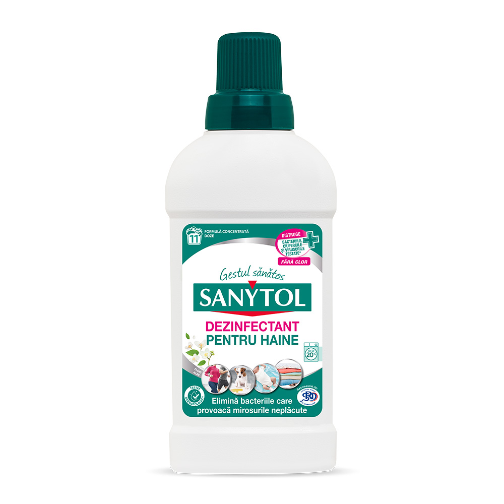 Dezinfectant pentru haine Flori Albe, 500 ml, Sanytol