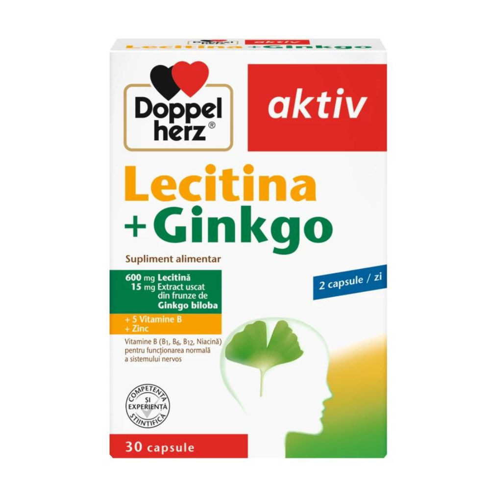 Lecitina + Ginkgo Aktiv, 30 capsule, Doppelherz