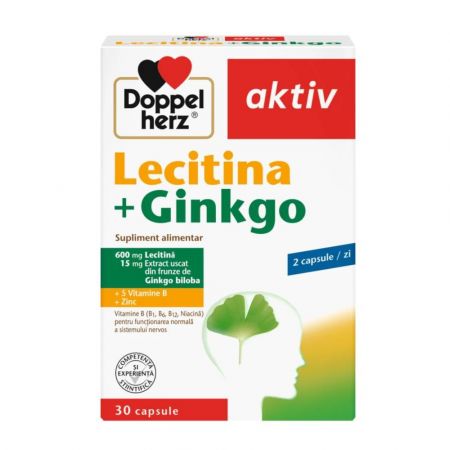 Lecitina + Ginkgo Aktiv, 30 capsule, Doppelherz