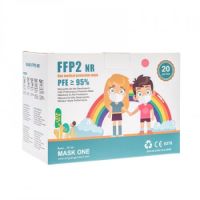 Masti de protectie FFP2 pentru copii, Culoare Roz, 20 bucati, Mask One