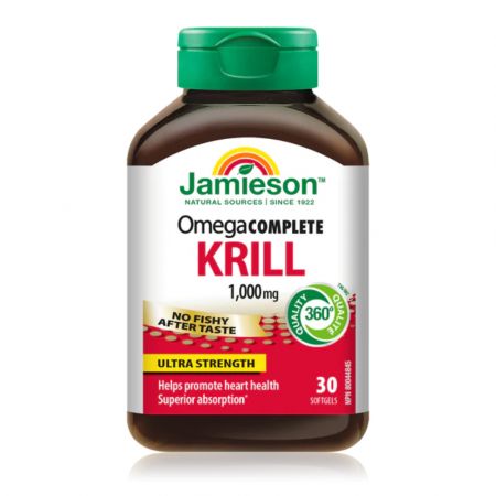Omega 3 complet super krill 1000 mg, 30 capsule moi, Jamieson