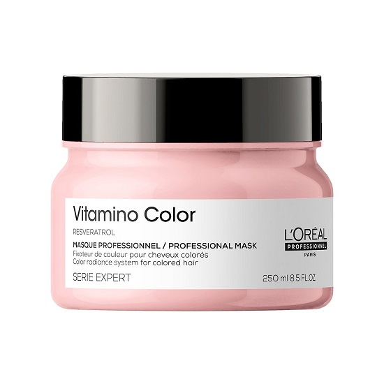 Masca de par pentru fixatoara culorii, Series expert Vitamino Color Resveratrol, 250 ml, LOreal