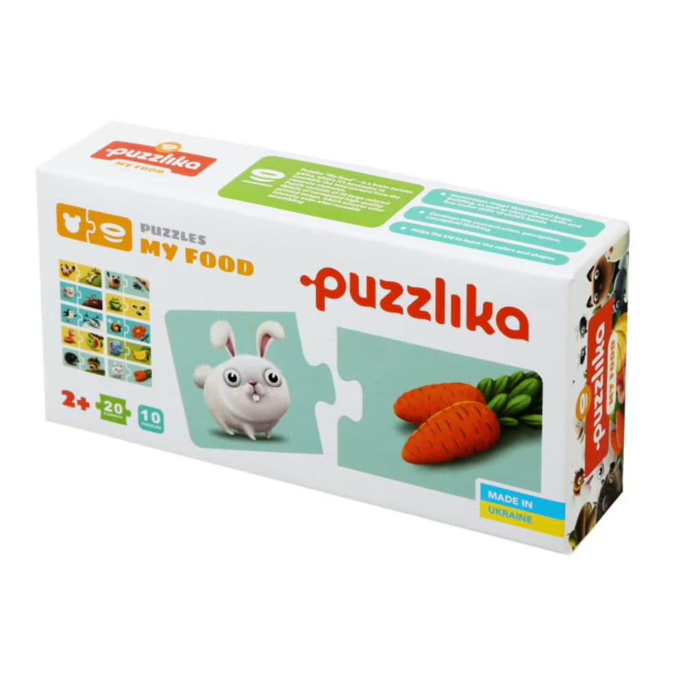 Puzzle Ce Mancam, +2 ani, 20 piese, Puzzlika