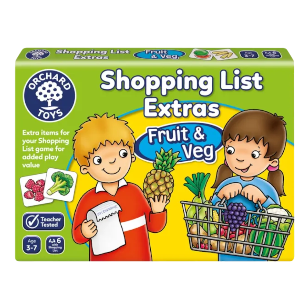 Joc educativ lista de cumparaturi Fructe si legume, 3-7 ani, Orchard Toys