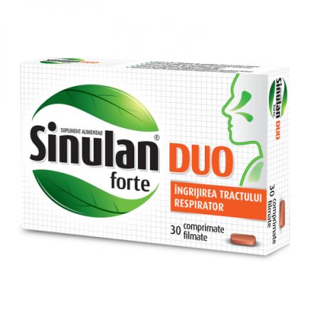 Sinulan Duo Forte contribuie la ingrijirea tractului respirator