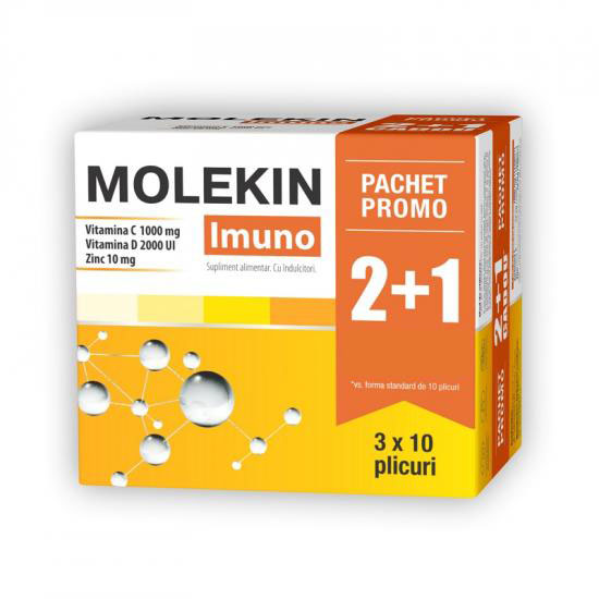 Pachet Molekin imuno, 20+10 plicuri, Zdrovit