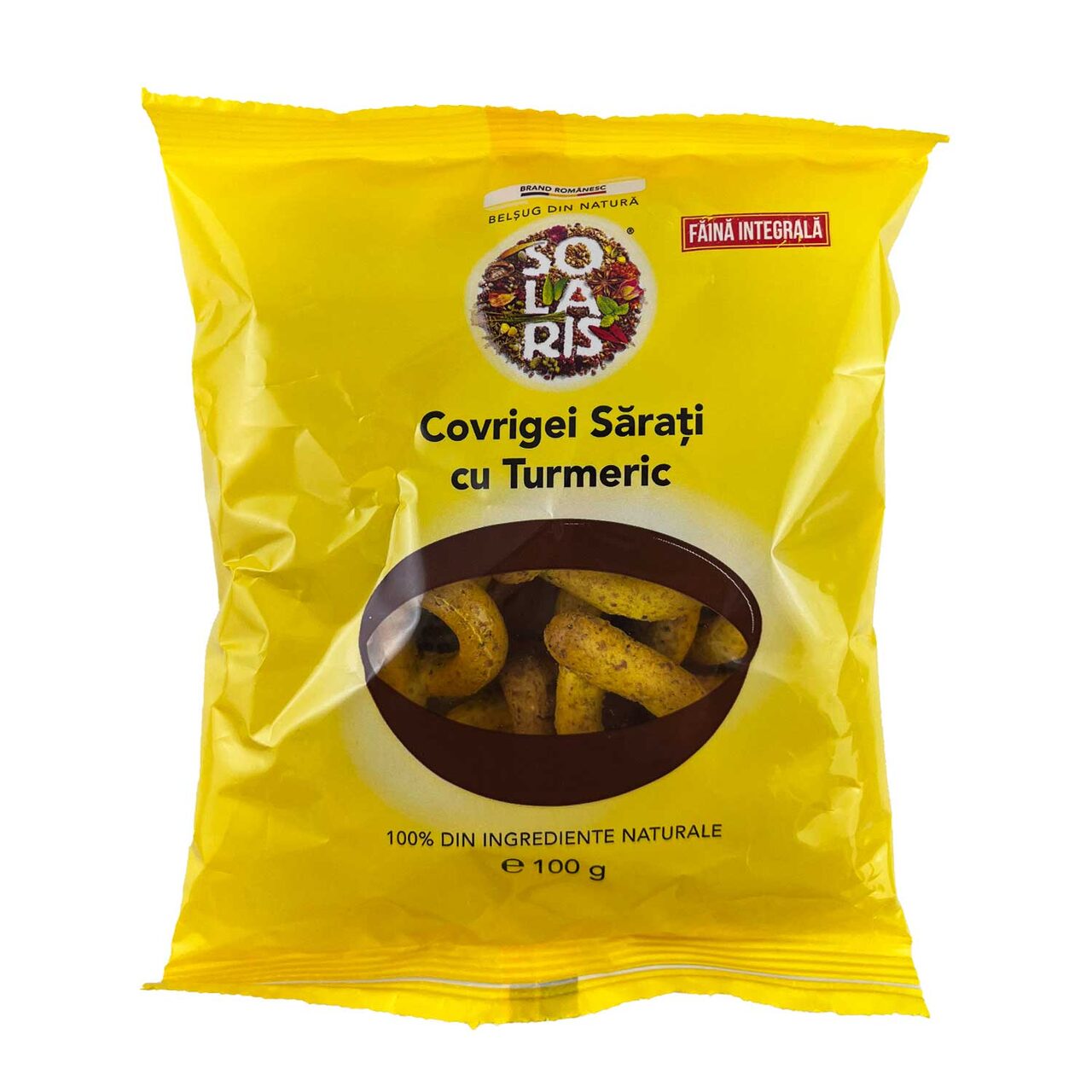 Covrigei sarati cu turmeric, 100 g, Solaris