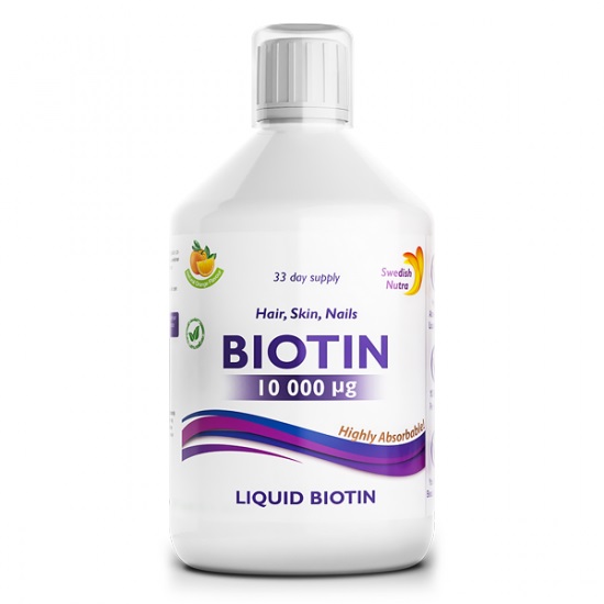  Biotina lichida 10000 mcg, 500ml, Swedish Nutra