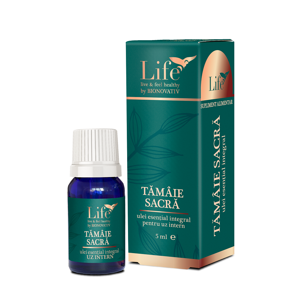 Ulei esential integral de tamaie sacra Life, 5 ml, Bionovativ