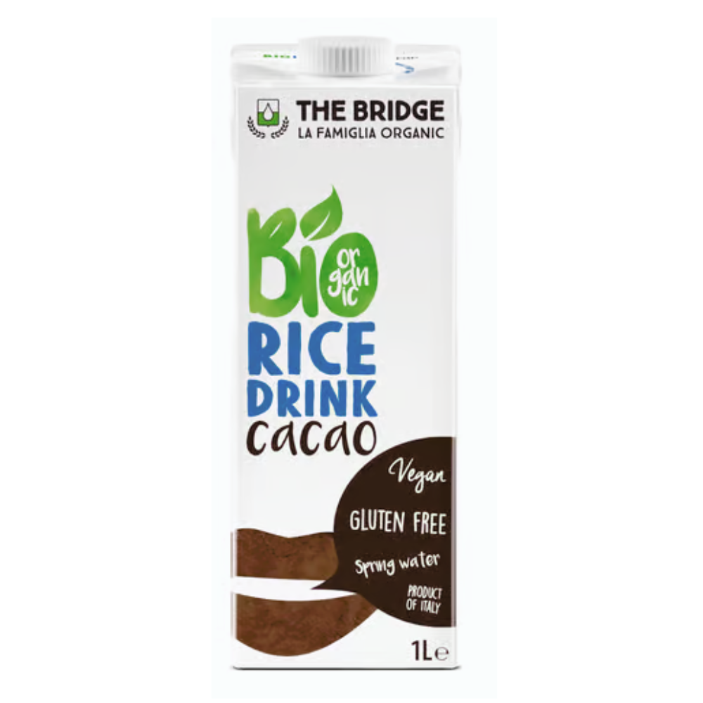 Bautura vegetala Bio din orez cu cacao, 1 litru, The Bridge