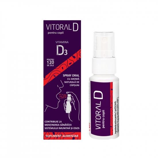 Vitoral D Spray Oral pentru copii, 25ml, Vitoral