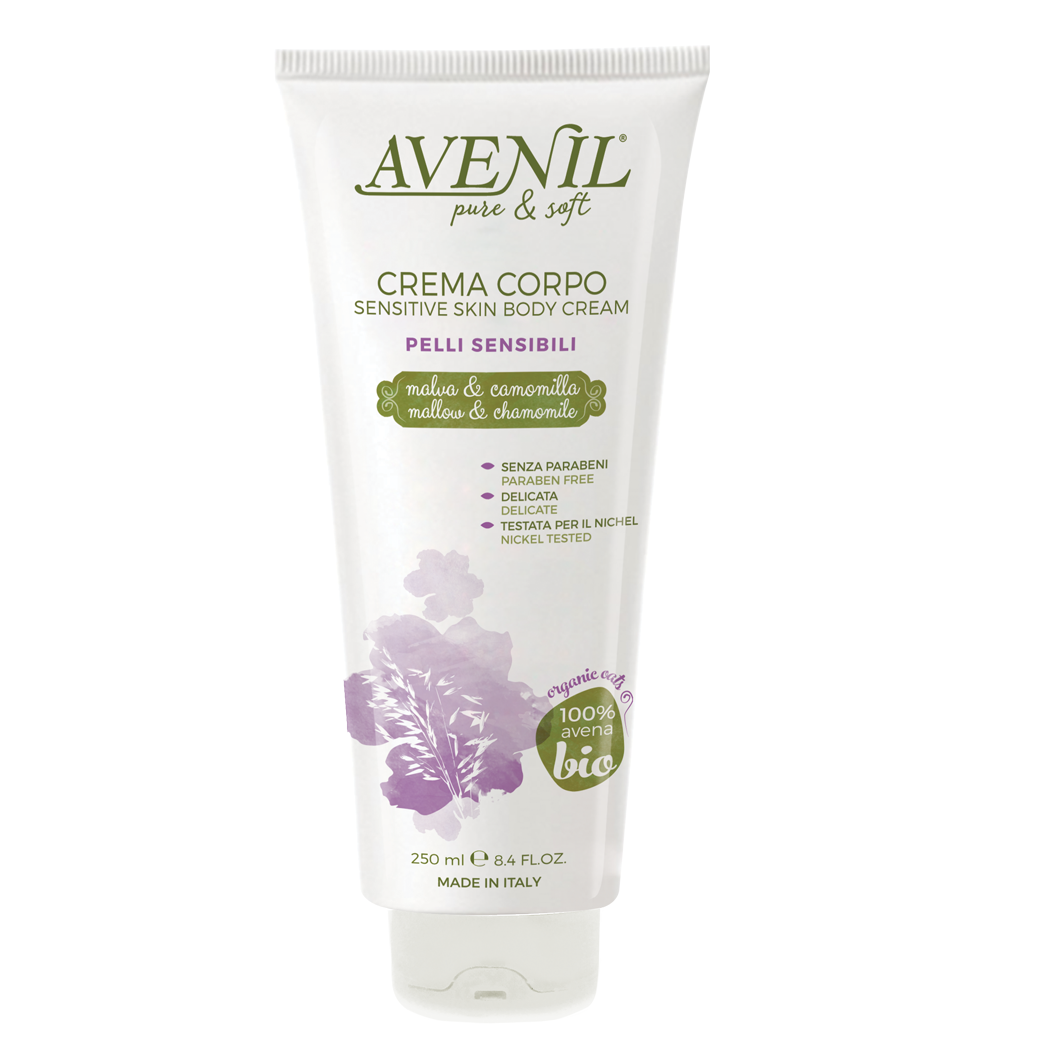 Crema de corp pentru piele sensibila, 250 ml, Avenil