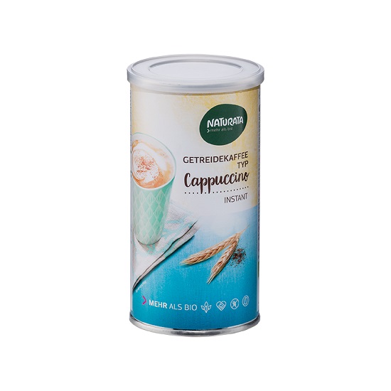 Inlocuitor Cafea Bio cappucino instant cu cereale, 175 g, Naturata