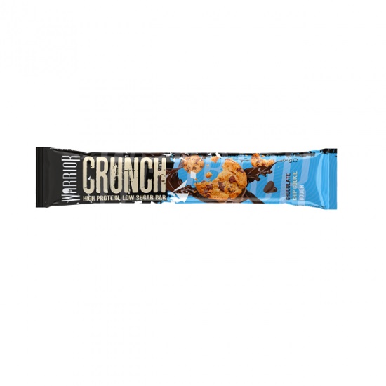 Baton proteic Chocolate Chip Cookie Doug Crunch, 64g, Warrior                