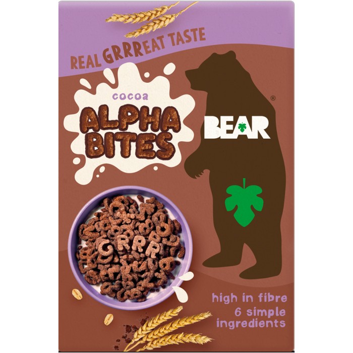 Multicereale Alfabet cu cacao, 350 g, Bear