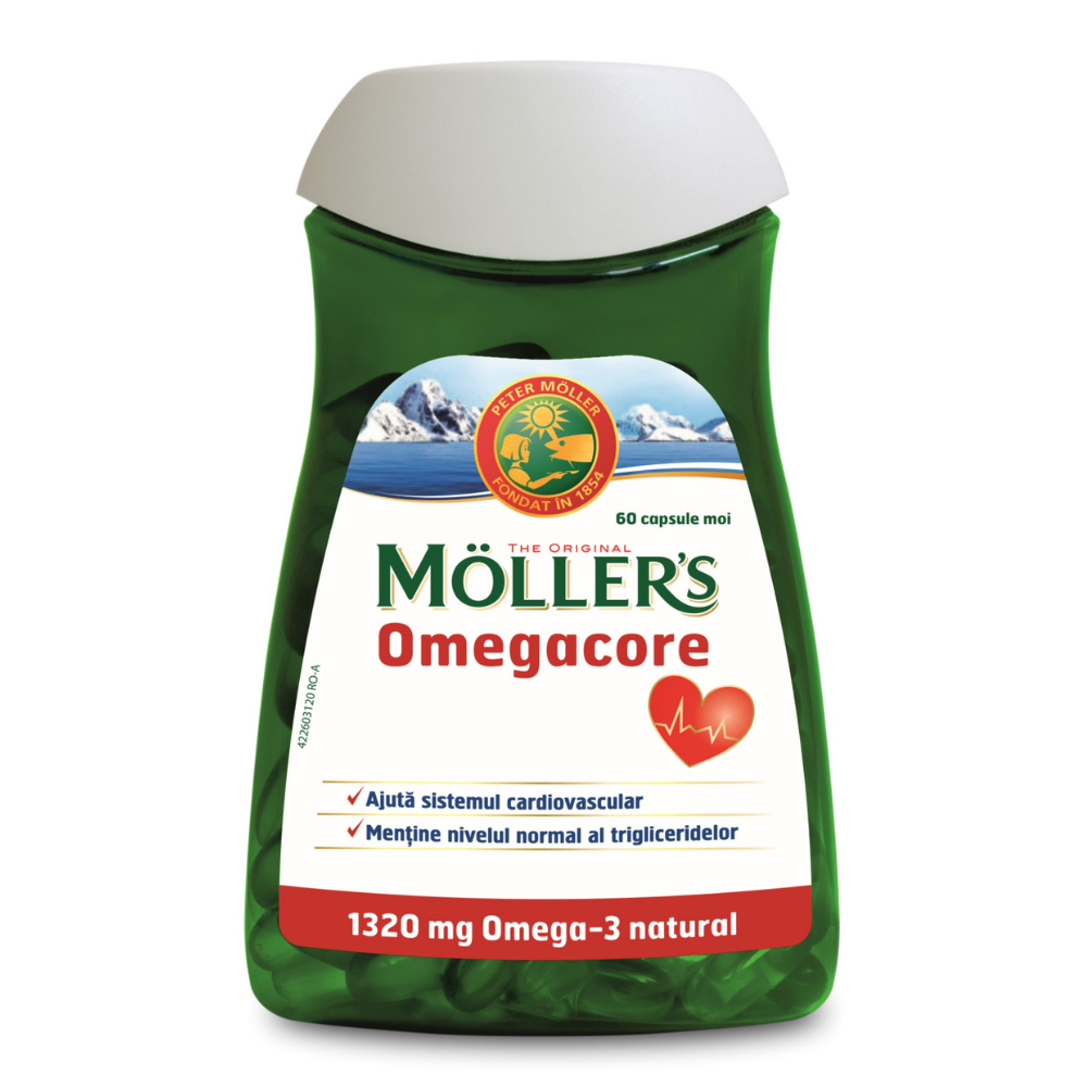 Omegacore, 1320 mg, 60 capsule, Moller's