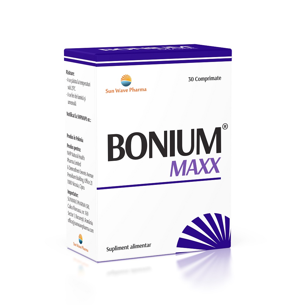 Bonium Maxx, 30 comprimate, Sun Wave Pharma