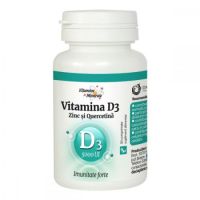 Vitamina D3 5000UI Zinc si Quercetina, 30 comprimate, Dacia Plant