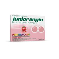 Pastile cu aroma de capsuni pentru copii, 24 pastile, Junior Angin
