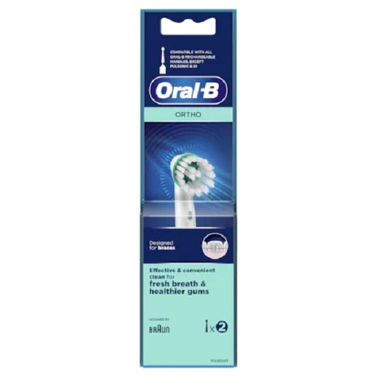 Capete de rezerva pentru periuta de dinti electrica, Ortho, 2 buc, Oral-B